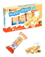 Вафельные батончики бегемотики Kinder Happy Hippo Hazelnut 5шт, 104г