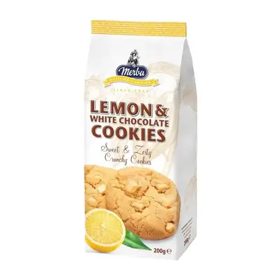 Печенье Merba Lemon &amp; White Chocolate 200 g (5200) фото 1