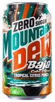 Газований напій Mountain Dew Zero Sugar Baja Blast Cabo Citrus Soda 355мл