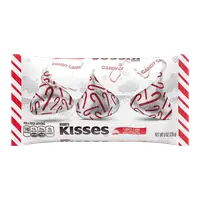 Цукерки hershey's KISSES Holiday Candy Cane Christmas Chocolate Mint 226g