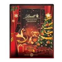 Адвент Календар Lindt Christmas Tradition Advent Calendar з шоколадними цукерками та фігурками 253 г.