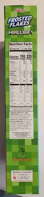 Сухий сніданок Kelloggs Cereal Minecraft Frosted Flakes Creeper Bit Marshmallows 476 g (5425) фото 1