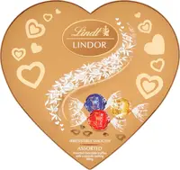 Подарочная коробка шоколада Lindt Lindor Heart Assorted Chocolate ассорти конфет 200 г.