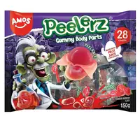 Жевательные конфеты Amos Halloween Peelerz Body Parts Gummies Candy 150г