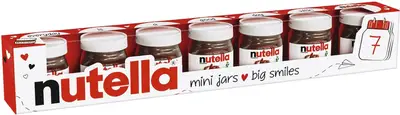 Набор шоколадно-ореховой пасты Nutella World Mini Hazelnut Spread 7шт×30г (8899) фото 1