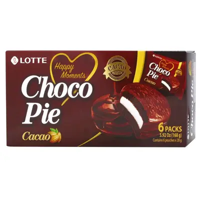 Десерт Choco Pie Cacao 6 packs 168g (2427) фото 1