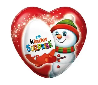 Шоколадне серце Kinder Surprise Christmas Heart 53 g (4189) фото 1