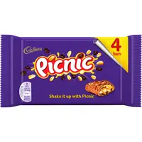 Батончики Picnic Chocolate Bars 4 Pack 152g