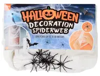 Декоративна павутина Kids Kingdom Halloween Decoration Spiderweb з чорними павуками