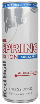 Енергетик Red Bull Spring Edition Wiśnia Sakura Sugar Free 250мл (10394) фото 1