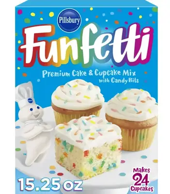 Смесь для приготовления торта Pillsbury Funfetti Cake Mix с конфетами 432г (8462) фото 1