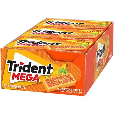 Блок Trident Mega Tropical Twist (9 шт) (2665) фото 1