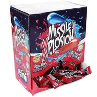 Блок жвачек Fini Missile Xplosion Bubble Gum с кислым вкусом 200 шт.