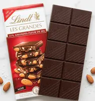 Шоколад Lindt Les Grandes Mandel-Fleur de Sel 150г