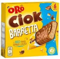 Батончики Oro Saiwa Ciok Barretta 6 шт, 162г