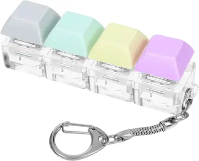 Брелок антистрес кейкап-клікер Keyboard Fidget Toy Клавіатура на 4 клавіші, 1шт (11459) фото 1