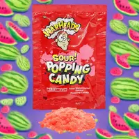 Кислі шипучі цукерки Warheads Sour Popping Candy зі смаком кавуна 9г