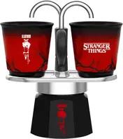 Гейзерна кавоварка Bialetti Mini Express Stranger Things і 2 чашки 90 мл