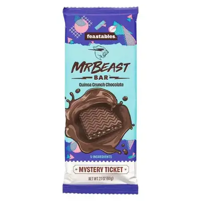 Шоколад Feastables MrBeast Quinoa Crunch Chocolate Bar 60г (6134) фото 1