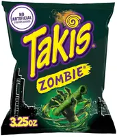 Острые кукурузные чипсы Takis Zombie Rolled Tortilla Chips 92.1г
