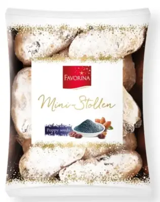 Рождественский кекс Штоллен с изюмом и маком Favorina Mini Stollen Almond 300g (6093) фото 1