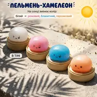 Іграшка-антистрес сквіш Dumpling Squishy Bun Пельмень-Хамелеон змінює колір на сонці 5см, 1шт