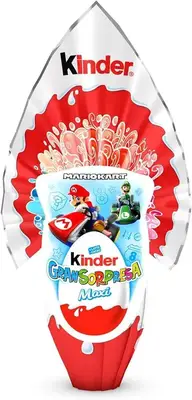 Шоколадное яйцо Kinder Ferrero Gran Sorpresa Mario Kart, 220 г (6296) фото 1
