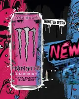 Енергетичний напій Monster Energy Zero-Sugar Ultra Fantasy Ruby Red 500мл