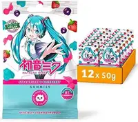 Японские желейные конфеты Hatsune Miku со вкусом клубники и черники 125г