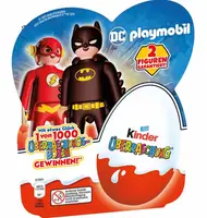 Шоколадні яйця Kinder Surprise DC Playmobil 4 шт х 20г