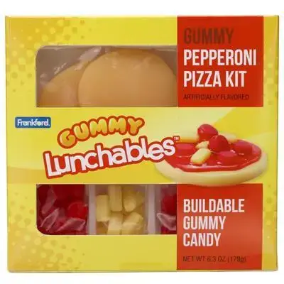 Жевательные конфеты пицца Lunchables Gummy Pepperoni Pizza Kit 179 g (4114) фото 1