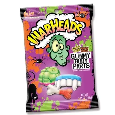 Желейки Flix Candy Halloween Warheads Gummy Body Parts 106g (5624) фото 1