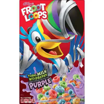 Сухой завтрак Kellogg's Froot Loops Wildberry Purple, 362 г (0307) фото 1