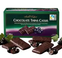 Шоколадные конфеты Maitre Truffout Chocolate Thins Cassis 200г