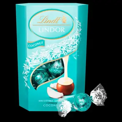 Шоколадные конфеты Lindt Lindor Coconut 200g (4699) фото 1