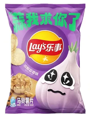 Чіпси Lay's Garlic Potato Chips 56г (10428) фото 1