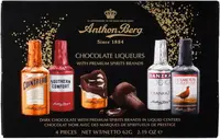 Шоколадные бутылочки Anthon Berg Chocolate Liqueurs с алкоголем 4 шт 62г