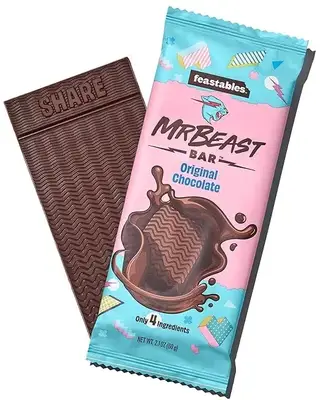 Шоколад Feastables MrBeast Оriginal Chocolate Bars 60 g (ДЕФОРМОВАНА) (7013) фото 1