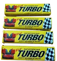 Жевательная резинка Turbo NEW Soft Bubble Gum No Sticking со вкусом tutti frutti 5 штук 22.5г