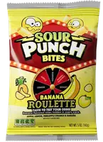 Жевательные конфеты Sour Punch Bites Banana Roulette Peg Bag 140г