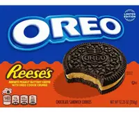 Печиво Oreo & Reese's Peanut Buttery Creme Chocolate Sandwich Cookies 350г