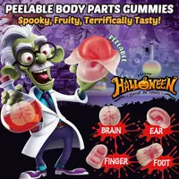 Жевательные конфеты Amos Halloween Peelerz Body Parts Gummies Candy 150г