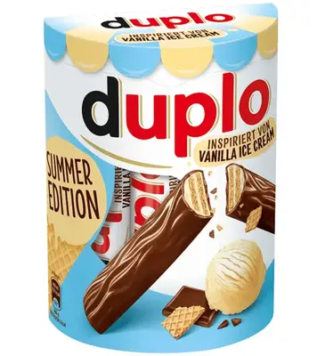 Батончики Ferrero Duplo Vanilla Ice Cream 10шт, 182г (11780) фото 1