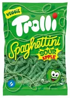 Кислые жевательные конфеты Trolli Spaghettini со вкусом яблока 100 г