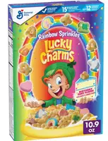 Сухий сніданок Lucky Charms Rainbow Sprinkles Cereal Birthday Cake Flavor 309г
