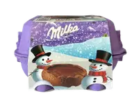 Новогодний набор с шоколадными яйцами Milka Snowballs Löffel Ei со вкусом какао 136 г