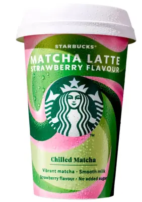 Холодний напій Starbucks Chilled Matcha Latte Strawberry Flavour 220мл (11758) фото 1