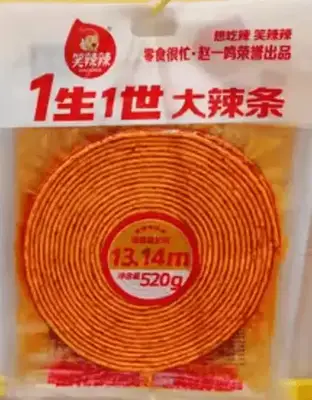 Китайский снек латяо Latiao Spicy Strip острый 520 г. (13.14 м.) (8858) фото 1