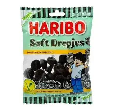 Лакричні желейки Haribo Soft Dropjes 175g (2677) фото 1