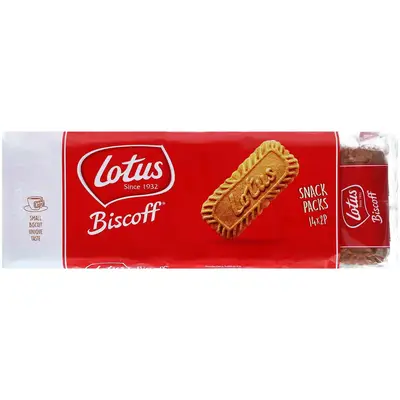 Печиво Lotus Biscoff Snack Packs 14x2e шт Термін придатності до 10.06.2024 (1770) фото 1